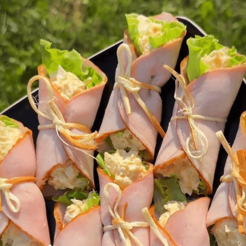 Ham stuffed with eggs and cheese (1 dz)