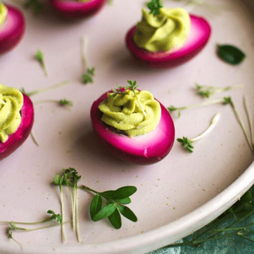 Egg with avocado puree (12 dz)