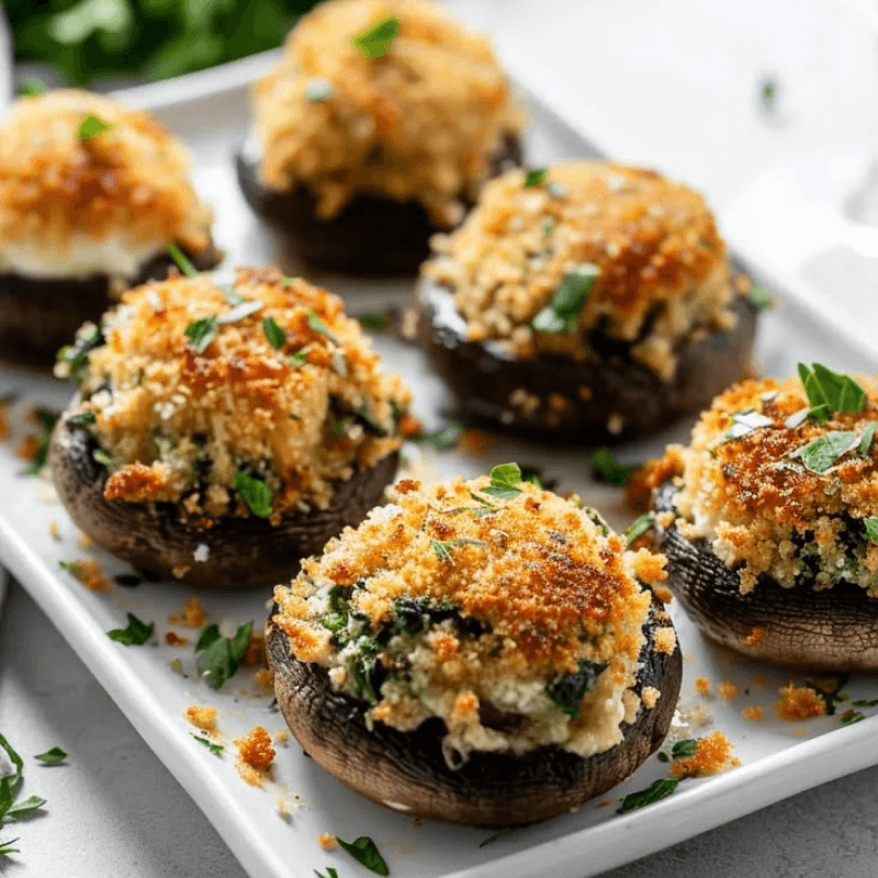 Stuffed Mushrooms with Chicken "Julien" ( 1 dz)