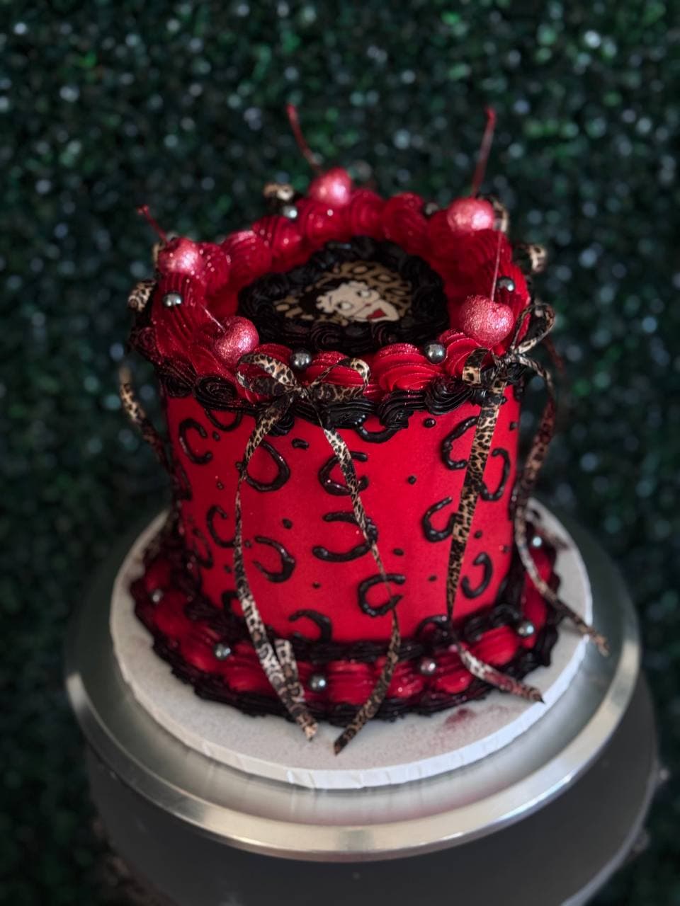 Heart Cake with Betty Boop